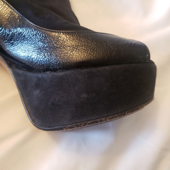 Marni Platform Peep Toe Ankle Boot Size IT 36/US 6 - Picture 6 of 14